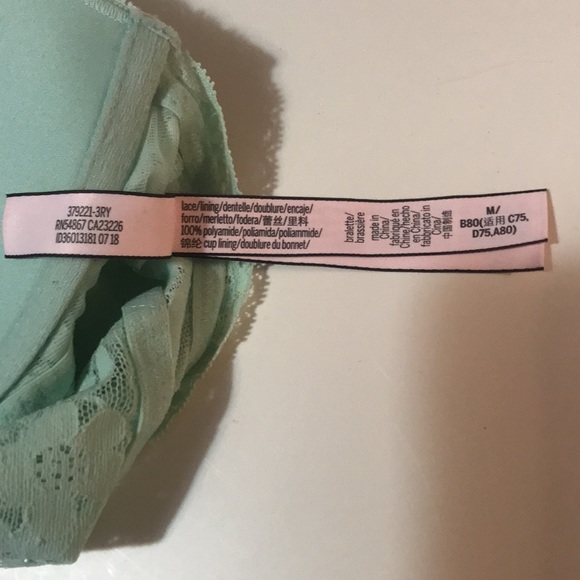 Victoria’s Secret Earie Bralette Sz Med in Mint lace - Picture 4 of 5